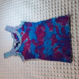 Tie dyed tank, French Laundry, size small